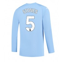Camisa de Futebol Manchester City John Stones #5 Equipamento Principal 2023-24 Manga Comprida